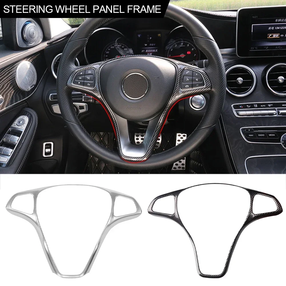 

Car Steering Wheel Cover Decoration Trim for Mercedes Benz A B C E GLA GLC CLA GLE GLS Class W246 W205 W213 X253 X156