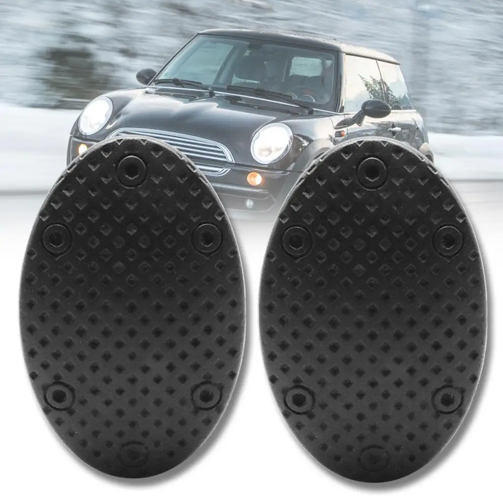 2x Rubber Pedal Covers Pad Automatic Gear For MINI Cooper Countryman Accessories F60 R60 Clubman F54 R55 One R50 R53 R61 F55 F56