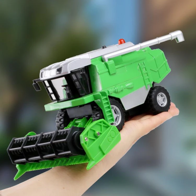 1/32 COMBINE HARVESTER Alloy Tractor Model Diecast Metal Toy Vehicle Luxury Car Simulation Sound Light Kids Gift Collection