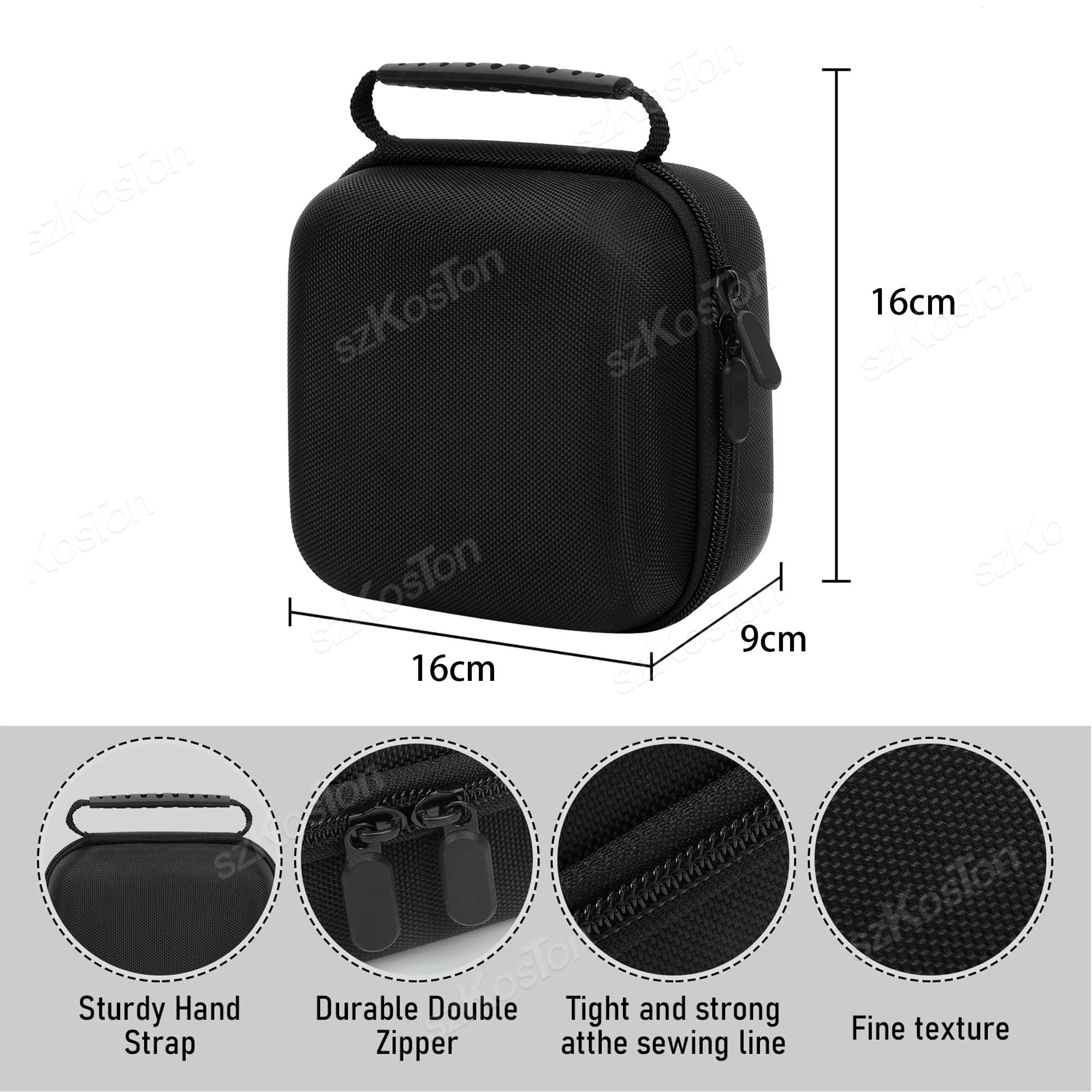 حقيبة حمل EVA متوافقة مع Apple 2024 Mac Mini M4 حقيبة تخزين واقية للسفر لجهاز Mac Mini M4/M4 Pro