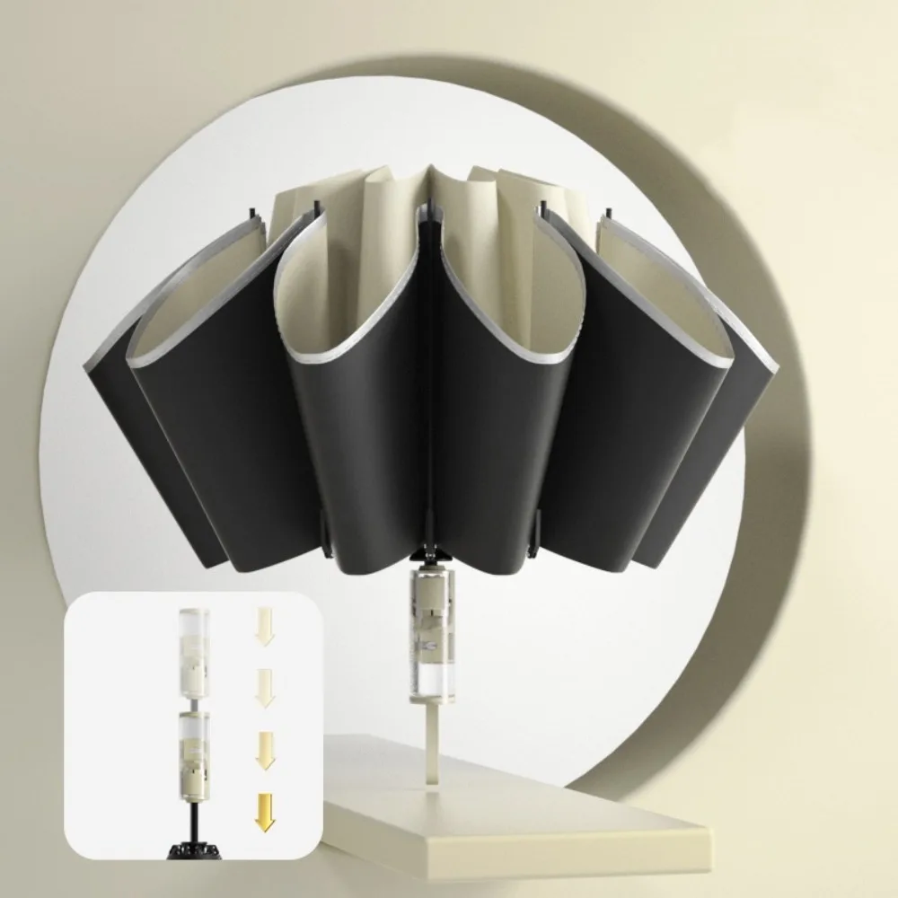 

Reverse Folding Automatic Umbrella Outdoor Sunshade Windproof UV Umbrellas 10 Bones Reflective Stripe Rain Umbrella Men Women