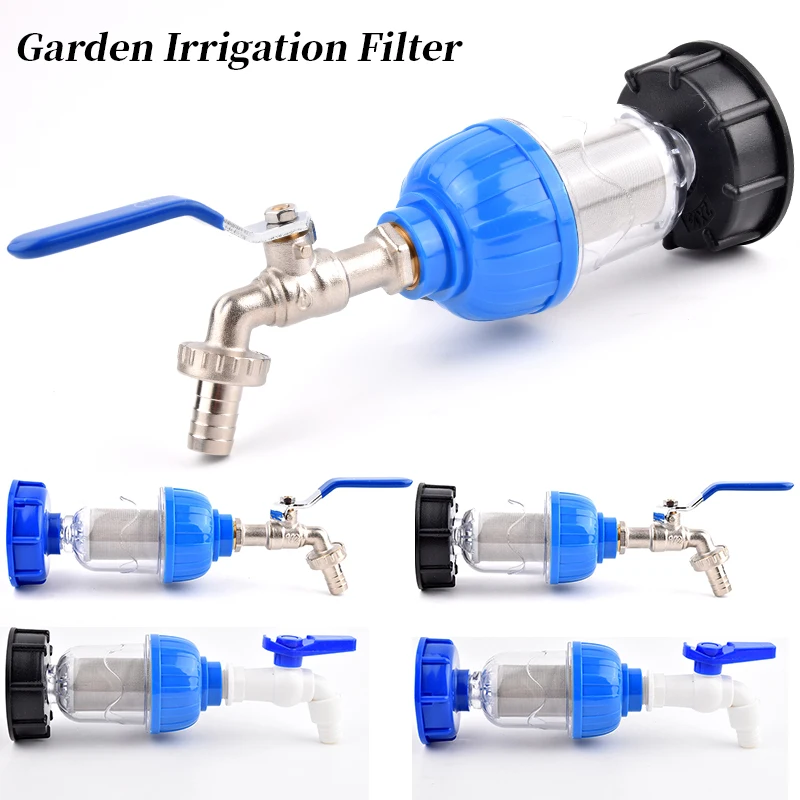 1/2 Inch Watering Filter For IBC Tank Tap Adapter S60 Ton Barrel Joint Filter Garden Irrigation Aquarium Pump Water Gun Strainer