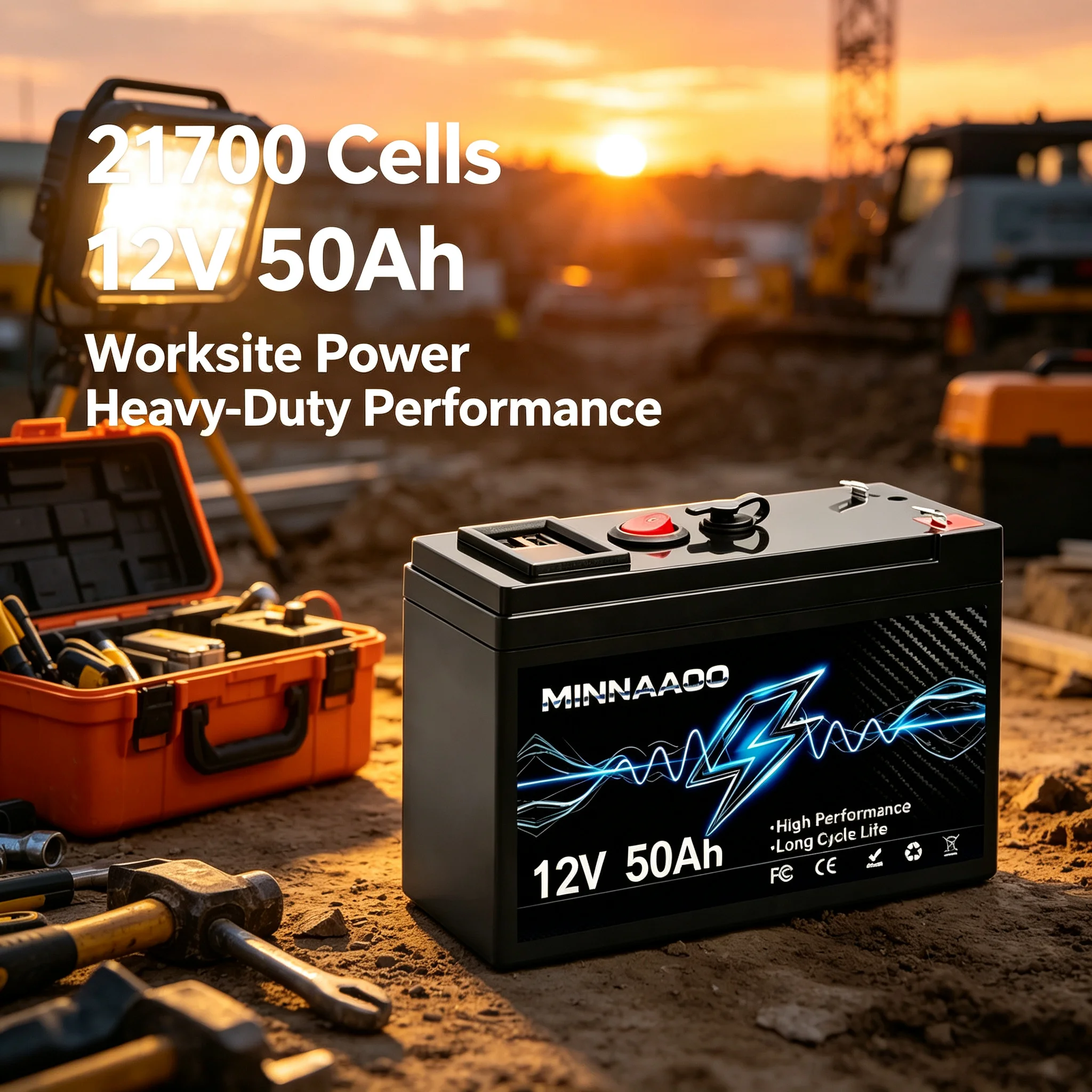 12V Lithium-Batterie 100Ah Nennkapazität LiFePO4 1280Wh Batterie 100A BMS Solar Tragbar Wiederaufladbar 25000 Zyklen