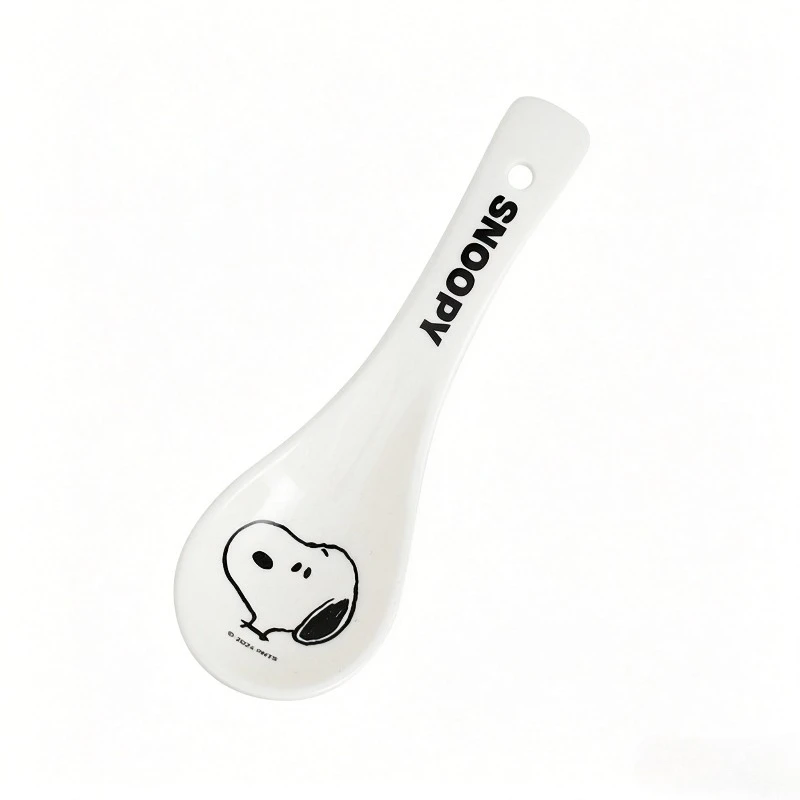 

Snoopyed High Appearance Korean Style Ceramic Spoon Exquisite Tableware for Soup and Rice Durable Daily Dinner Spoon Necessities