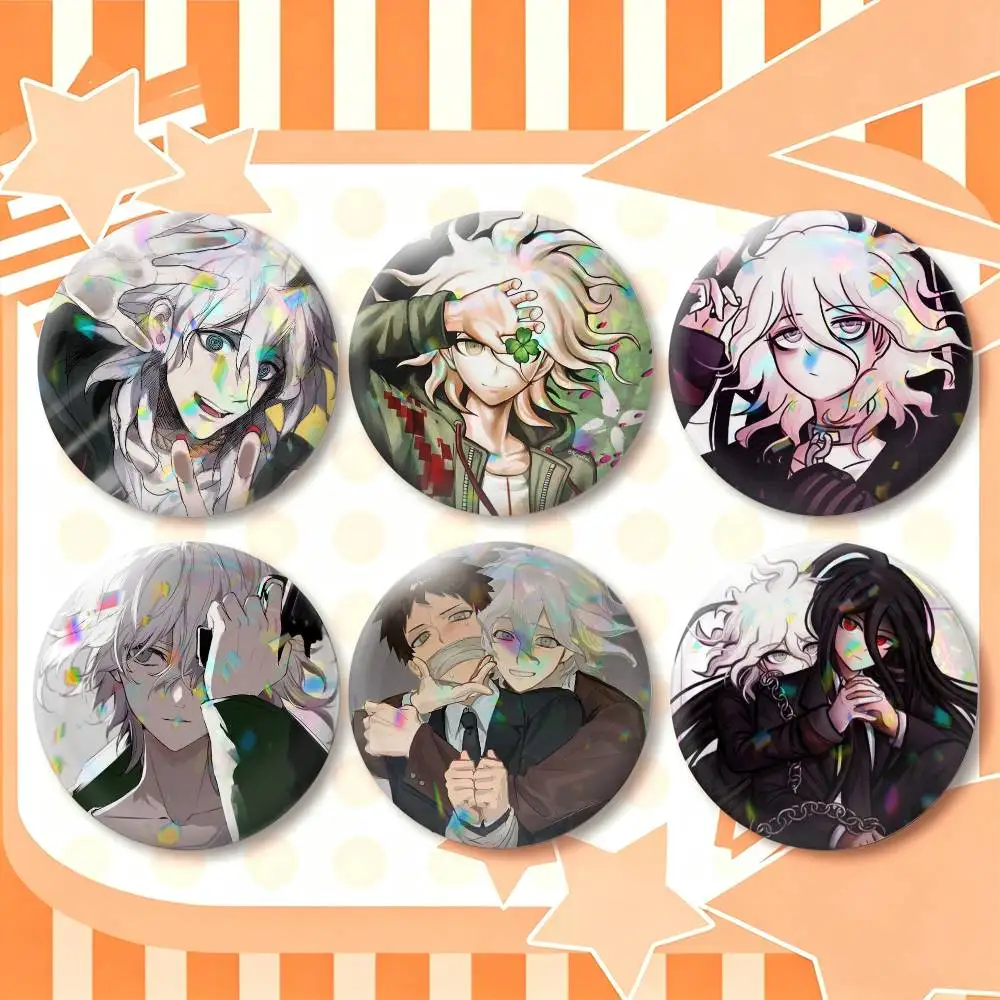 Nagito Komaeda Game Danganronpa  25mm 32mm 44mm 58mm 75mm Brooches Badges Pins for Accessories Gift