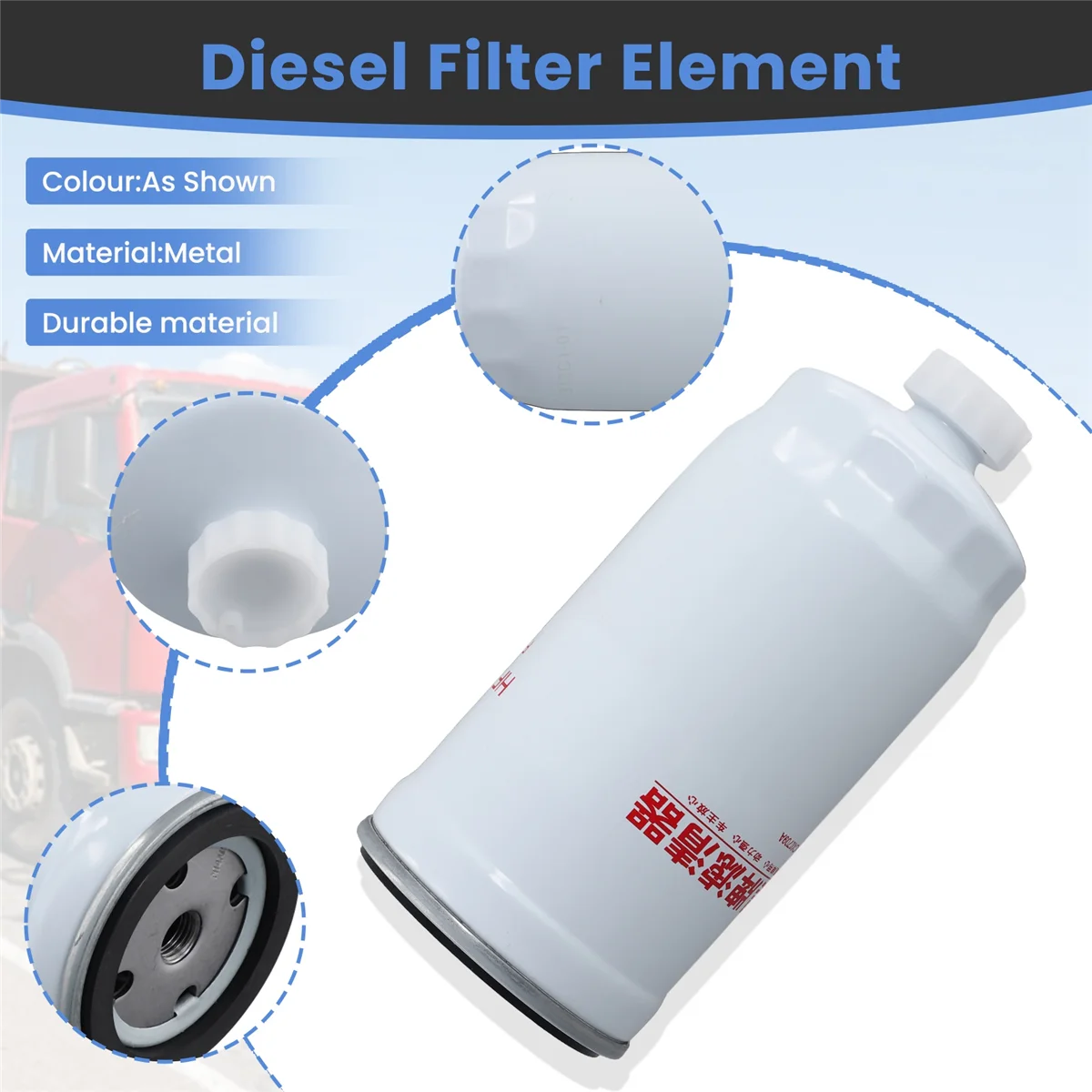 Dieselfilterelement CX0709A Groffilter CX0709A1 Brandstof-/waterafscheider voor Faw Jiefang Automotive 1117050 -29DB