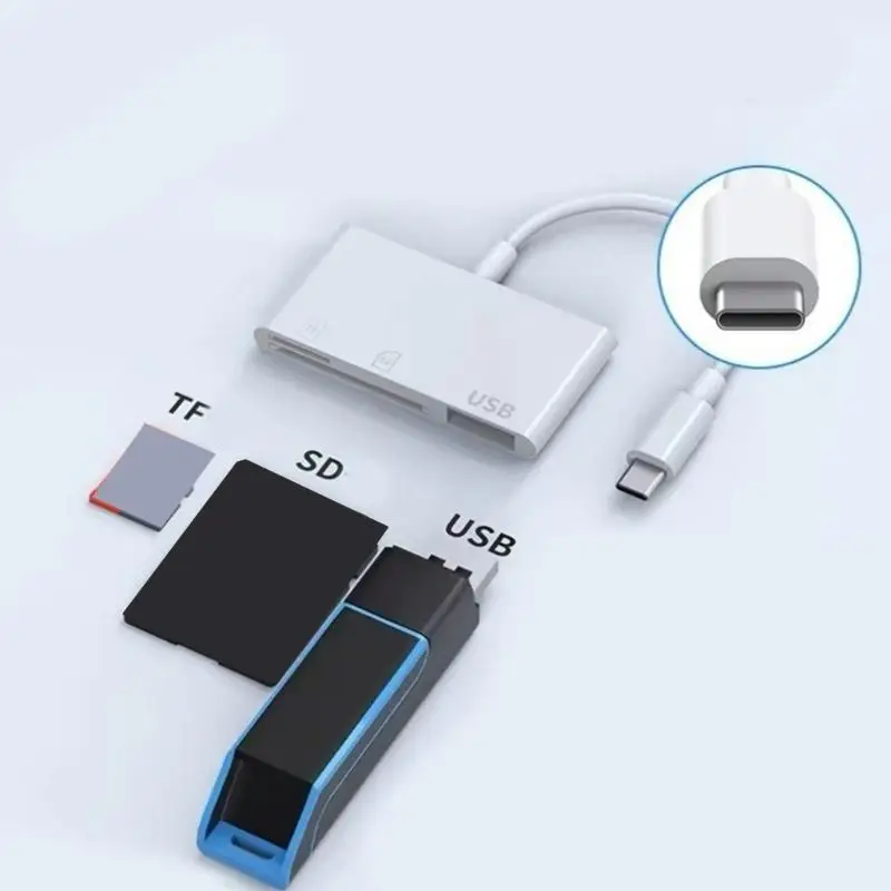 R53C USB C Card Reader TF Memory Card Reader Adapter Transfer Connector For Phone