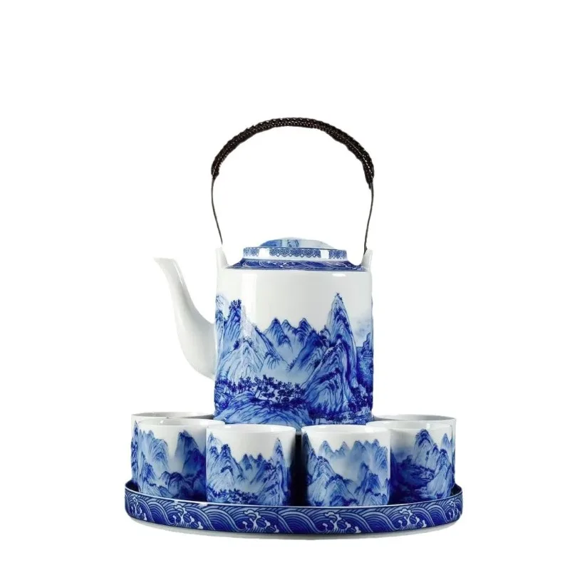 

Thousand miles of Jiangshan lifting beam pot large-capacity stewed teapot