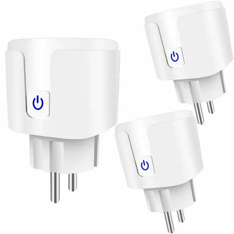 

WiFi Eu Socket Wireless Remote Control Via App Energy Monitoring Voice Control Compatible White