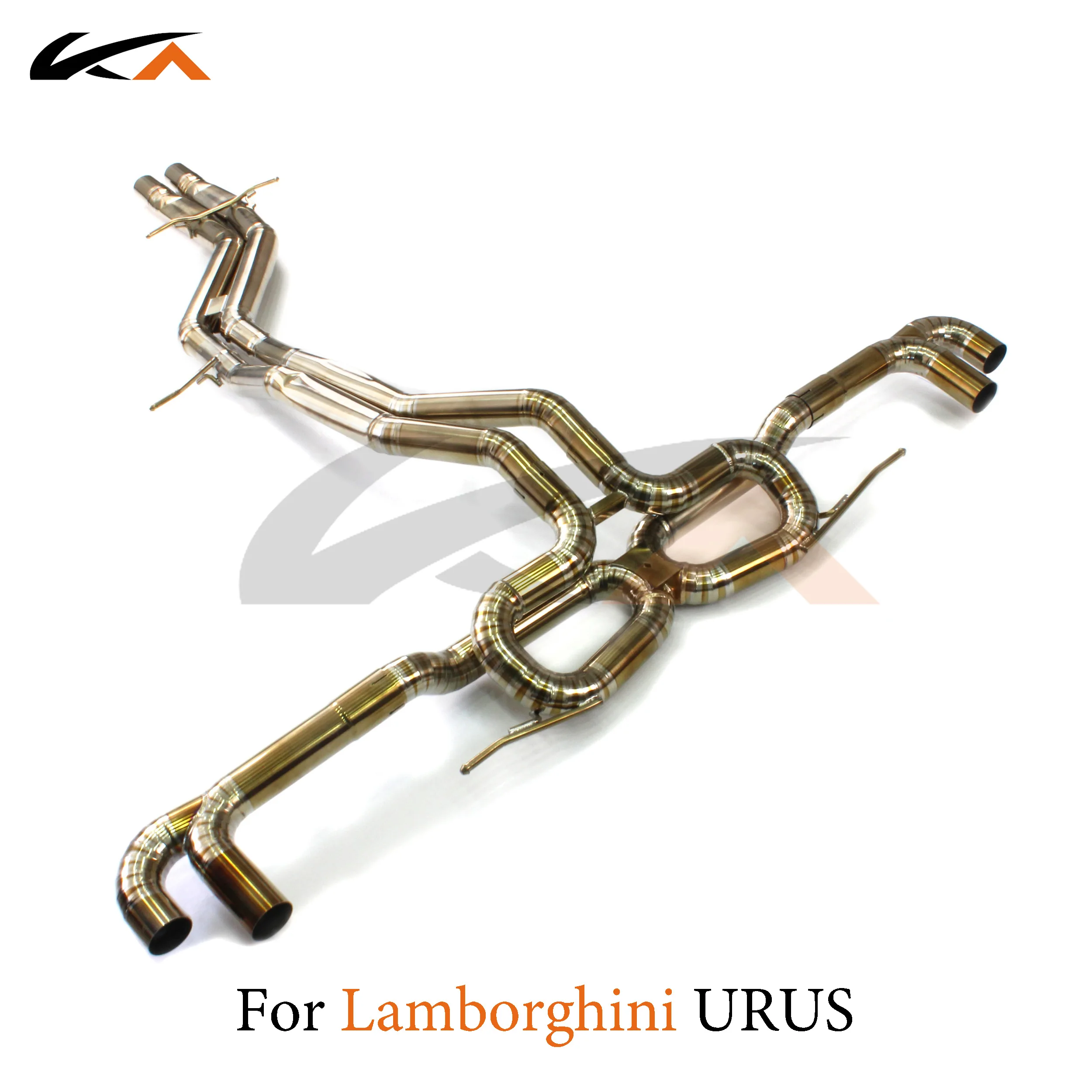 KA Tuning exhaust system parts titanium alloy catback for Lamborghini Urus 4.0 rear section performance straight pipe