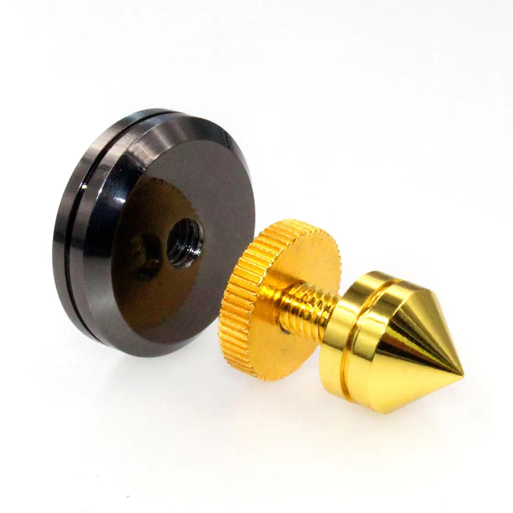

4Pcs Pure Copper Loudspeaker Spike Pads Speaker Stand Feet Shockproof Absorber Sound Vibration Isolation Noise Reducer