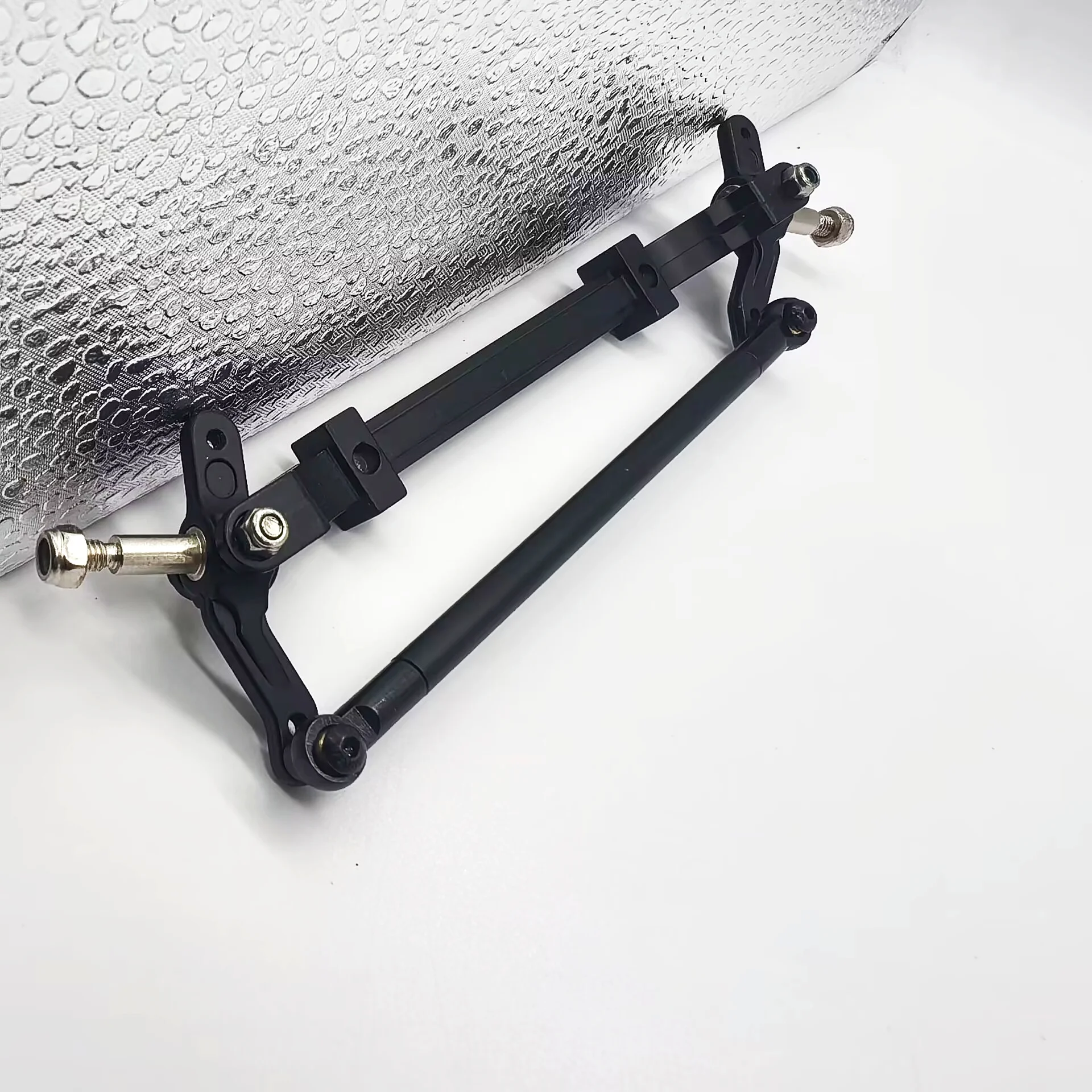 RC 1/14 Metall-Vorderachse mit Lenkgestänge für Tamiya Hydraulikbagger, Lader, Muldenkipper, für VOLVO Anhänger-Kipper, DIY-Teile – Detail 1