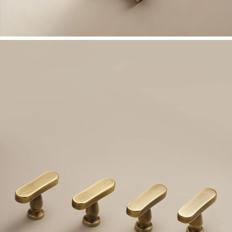 Dooroom Möbelgriff aus massivem Messing, T-förmig, Schrankknopf für Kleiderschrank, Schminktisch, Schublade, Schuhschrank, Großhandel verfügbar – Detail 12