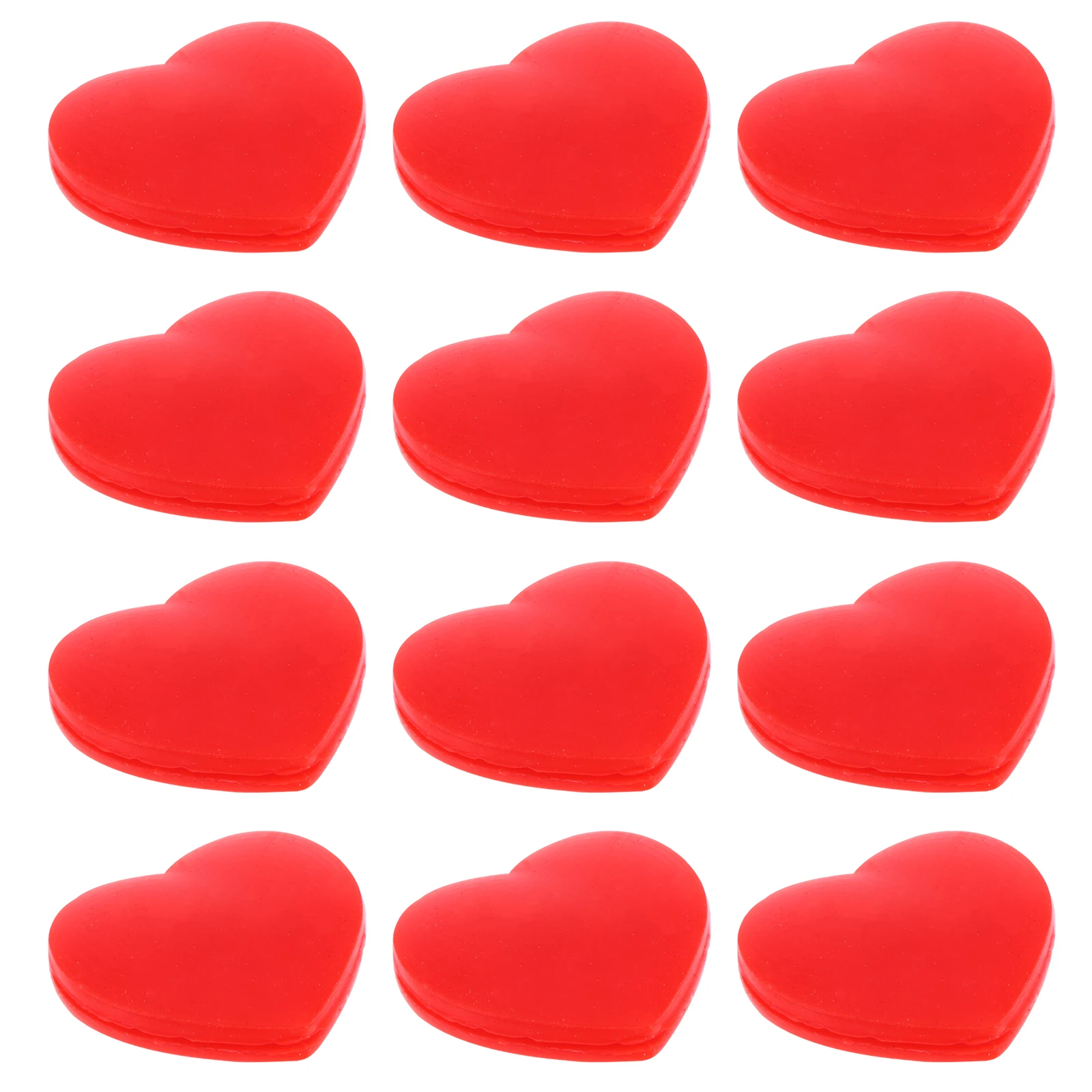 

12pcs Heart-Shaped Silicone Tennis Racket Vibration Dampeners Shock Absorbers String Racket Sports Red Lightweight Portable Easy