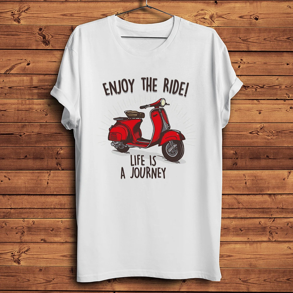 Classic Scooter motorcycle amusing T Shirt Men Casual Tee Homme breathable Tshirt funny unisex motorcyclist streetwear