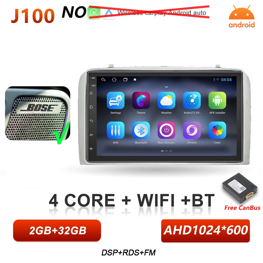 Android 16 Auto autoradio voor Alfa Romeo 147 GT 937 2000-2010 Carplay Multimedia Videospeler Stereo DSP GPS Navigatie BT Wifi