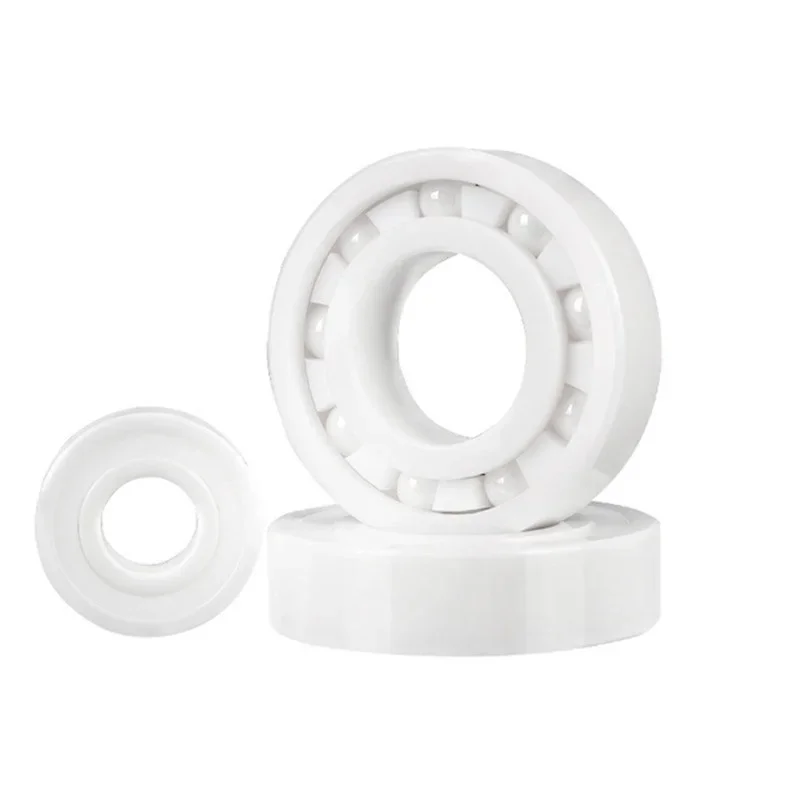Zirconia Miniature Ceramic Bearings, Double-sided Rubber-sealed Corrosion-resistant High-speed Thin-walled Ceramic Rolling