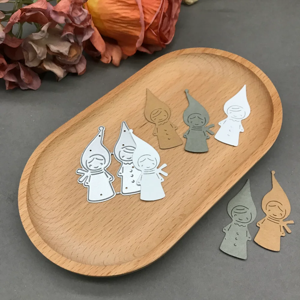 

Металлические вырубные штампы «Две девочки в шляпах» для скрапбукинга, декоративного тиснения и рукоделия