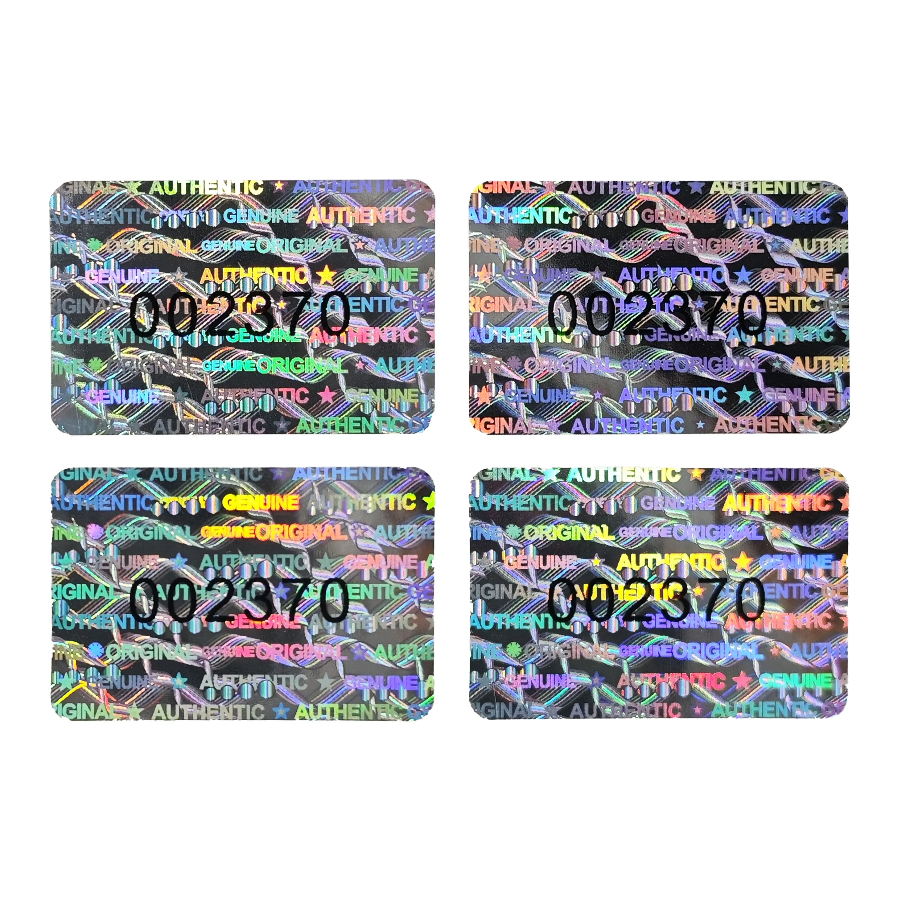 270pcs/540pcs Silvery Holographic Anti-Tamper Warranty VOID Security Labels with Unique Serial Number, Suitable for Industries