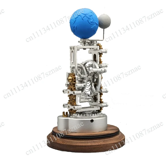 Precision Metal Tourbillon Mechanical Model with Dynamic Art Craft, Ornament for Desk Decor and Gift Application Use