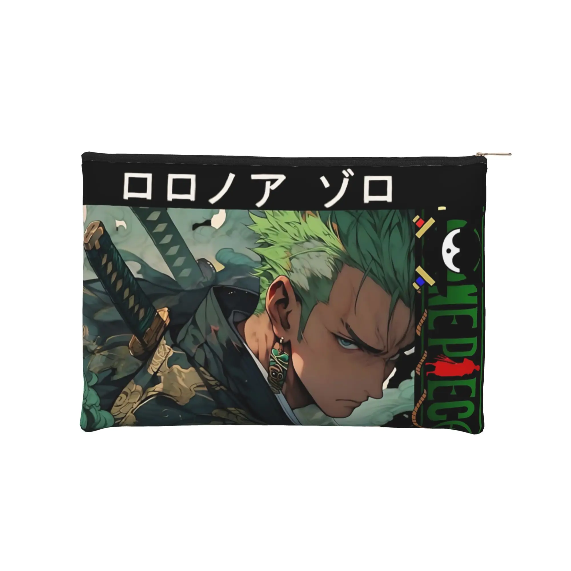 anime Lightweight Cute pouch One Piece Anime Zoro Makeup Bag  Toiletry Bag with Zipper Makeup Organizer