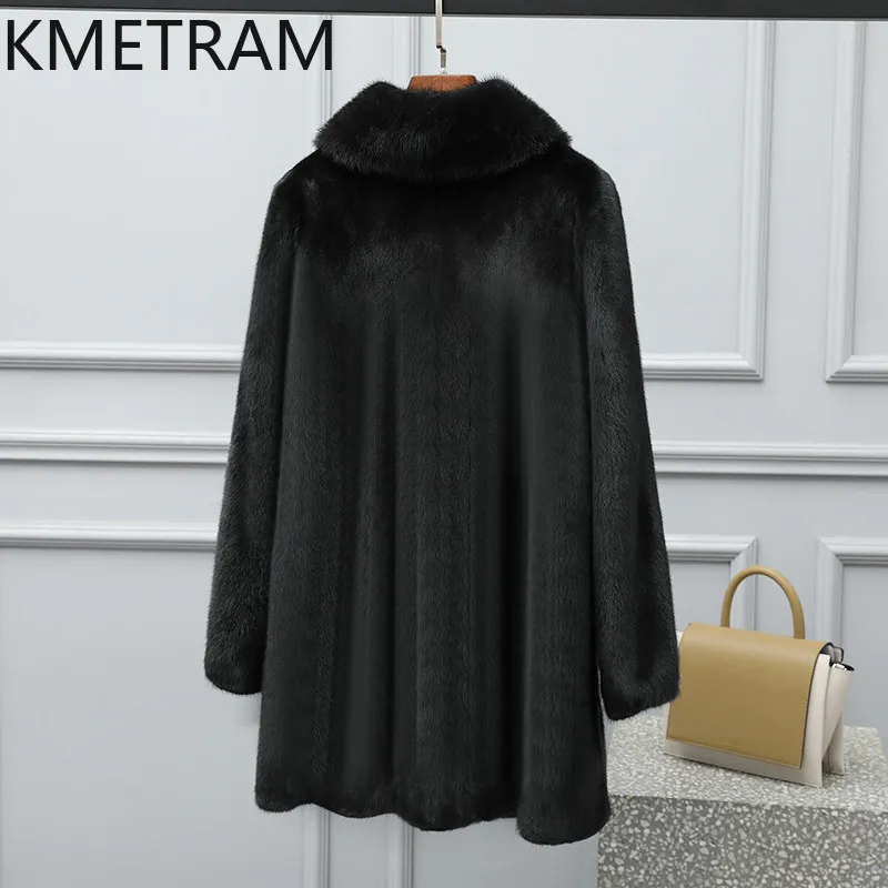 เสื้อแจ็คเก็ตขนมิงค์แท้ 100% สำหรับผู้หญิง คอตั้ง ความยาวปานกลาง เสื้อโค้ทขนมิงค์แท้ ฤดูหนาว 2026 เสื้อผ้าสำหรับผู้หญิง