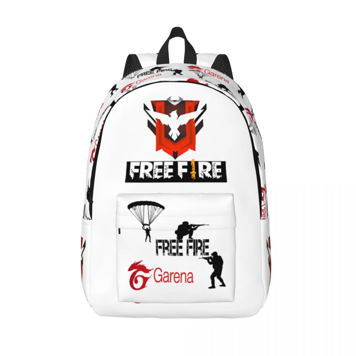 Free-Fire Shooter Game Teenage Backpack Durable Student Hiking Travel Daypack for Men Women Laptop Computer Canvas Bags