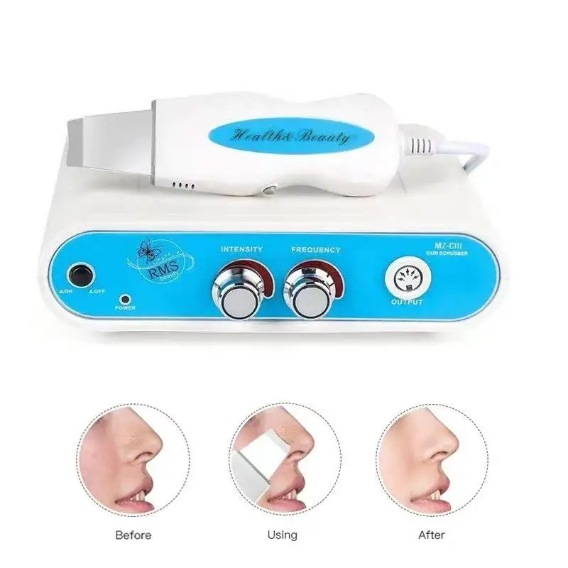 Facial Ultrasonic Cleaner Skin Scrubber Acne Spots Removal Face Cleaning Tool Massage Lifting Beauty Device Blackhead Remover