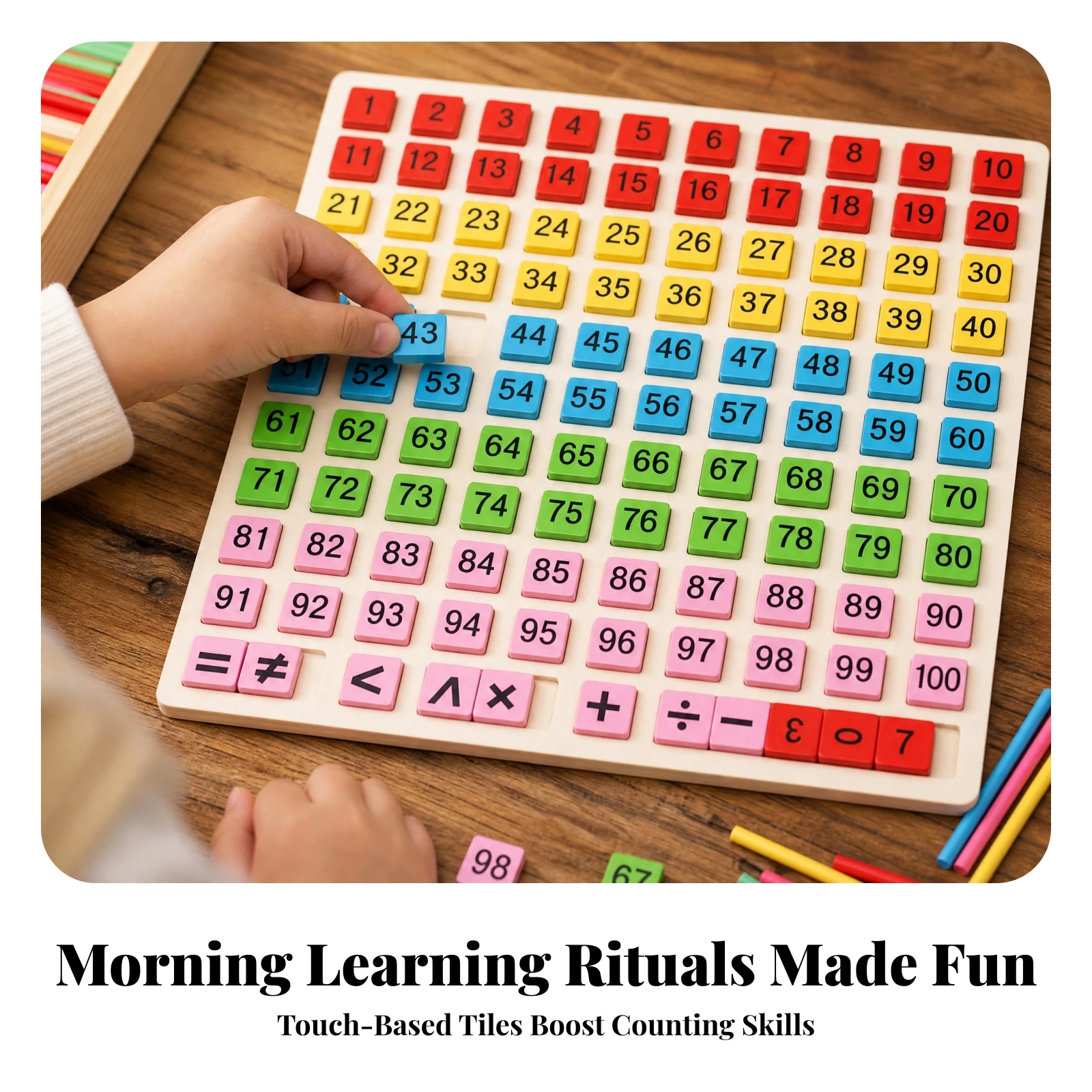 Papan Angka Dua Sisi Berwarna, - Math Manipulative Set ulasan dan harga