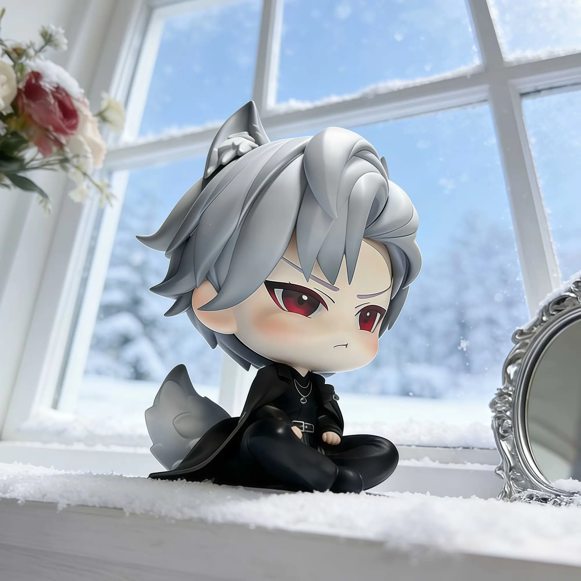New Anime Love and Deepspace Sylus Cosplay PVC Action Figure Desktop Ornaments Cartoon Props Birthday Gift view 2