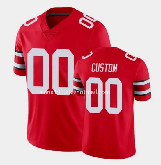 Dostosowane Buckeyes Jersey Harrison JR. Strod Henderson McCord Egbuka szyta koszulka