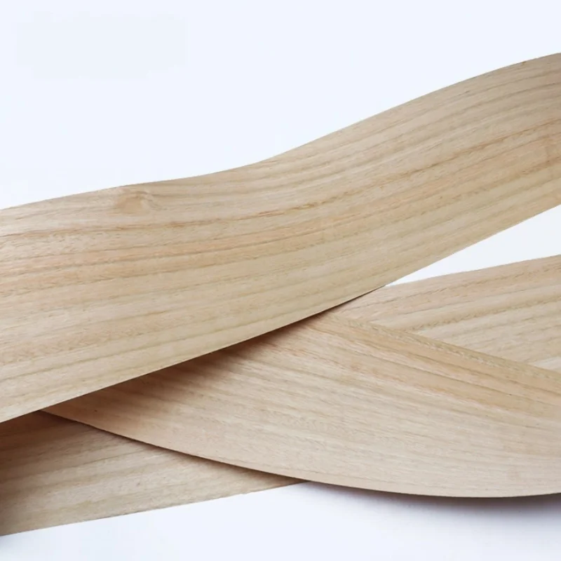 0.5mm Eucalyptus Solid Wood Veneer Sheets Natural Color for DIY Table Top Woodworking Cabinet Door Decor Panels L:250X13cm