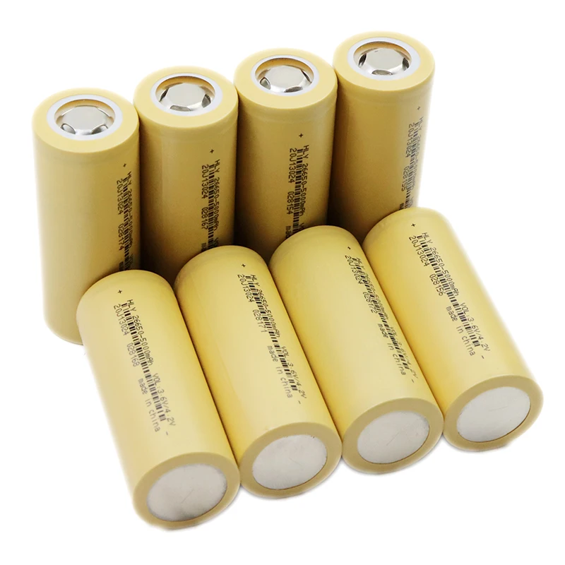 100% новый оригинальный высококачественный литий-ионный аккумулятор 26650 5000 мАч 3,7 В, подходит для электроинструментов, таких как светодиодные аккумуляторы