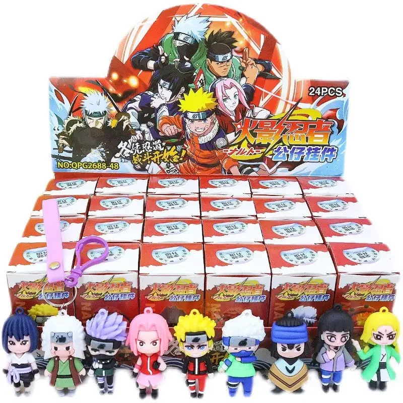 NARUTO Uzumaki Naruto Uchiha Sasuke Cartoon Creative Surprise Blind Box Simple Anime Movie Holiday Gift Doll Pendant Gift Box