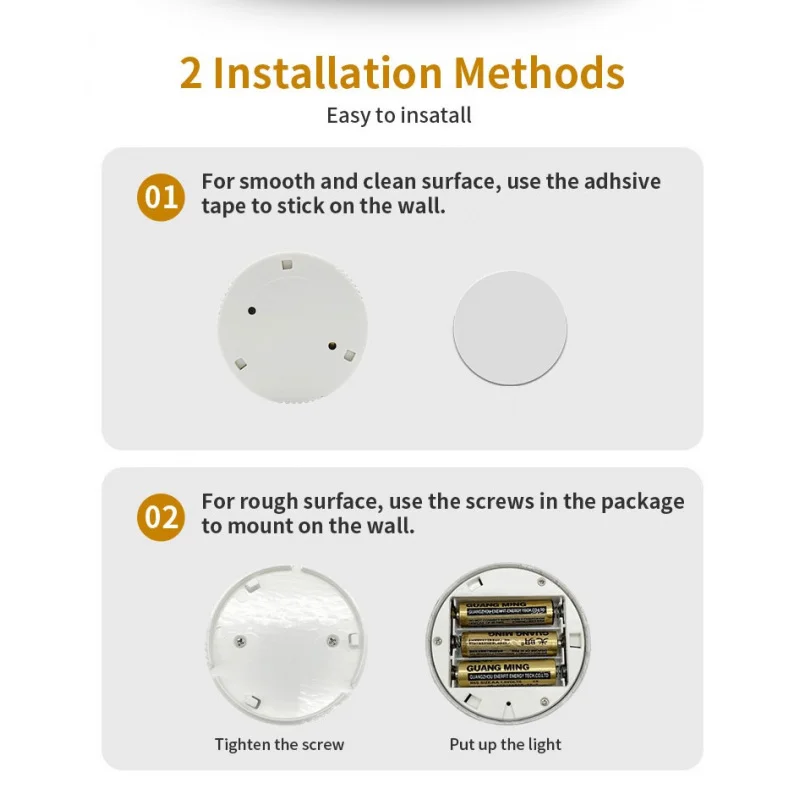 LED Under Cabinet Lights Kit Surface Mount Battery Led Puck Lights Battery RGB Puck Light For Illuminate The Bedroom