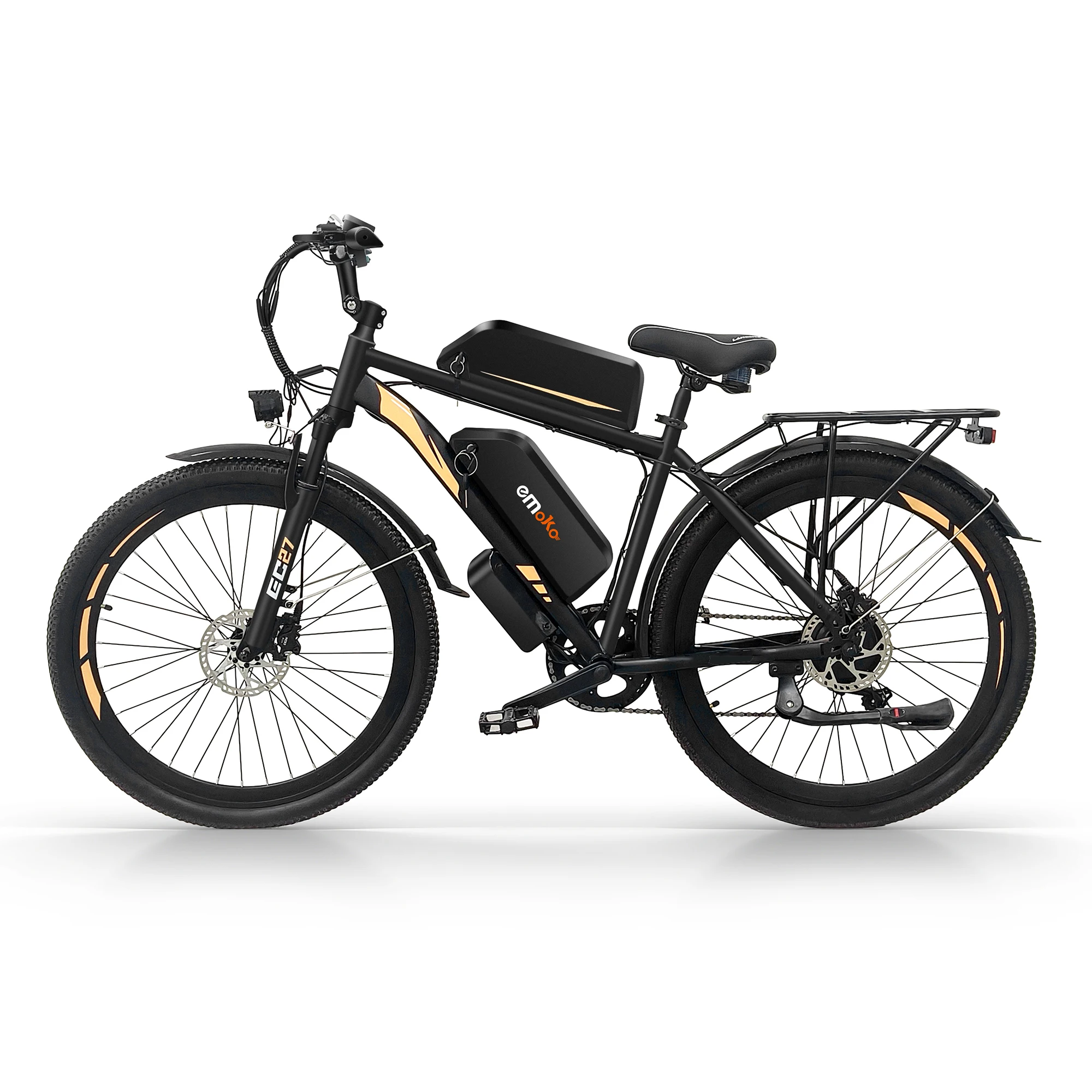 Electric Bike Dual Battery 48V 17Ah Battery Hydraulic Brake Adult EBike 27.5 Inch food delivery Bike Long Range Electric Bicycle