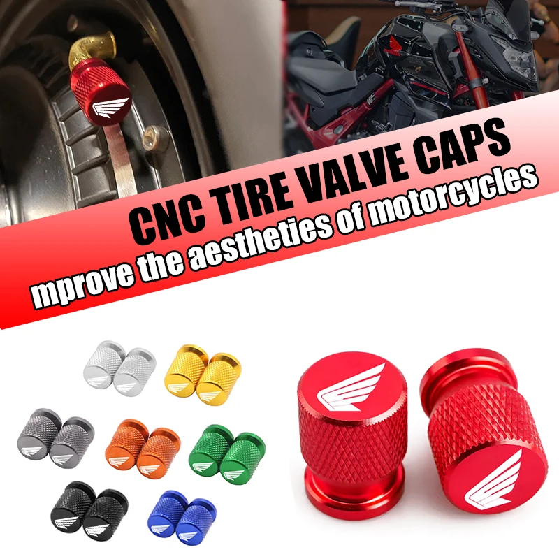 

Мотоциклетные алюминиевые сплавы, детали колес, колпачки штока клапана, крышка для HONDA Hornet NT1100 CBR CBF CB Shadow PCX VFR XADV Forza