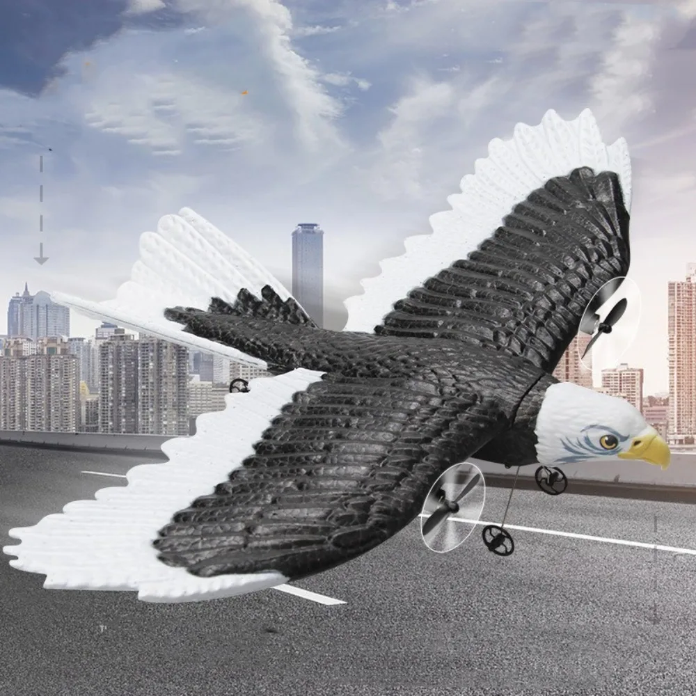 

2.4GHZ 2 Channel Remote Control Airplanes EPP Foam Radio Remote Control Eagle Aircraft USB Rechargeable RC Airplane
