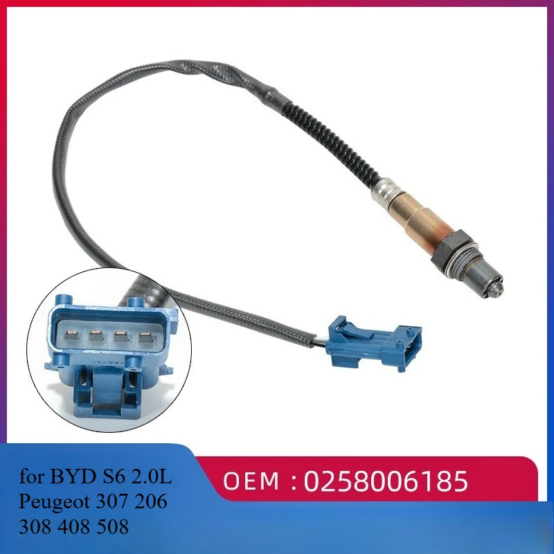

0258006185 Front oxygen sensor for BYD S6 2.0L Peugeot 307 206 308 408 508 Citroen Berlingo 207 306 406 407 607 Fiat Qubo