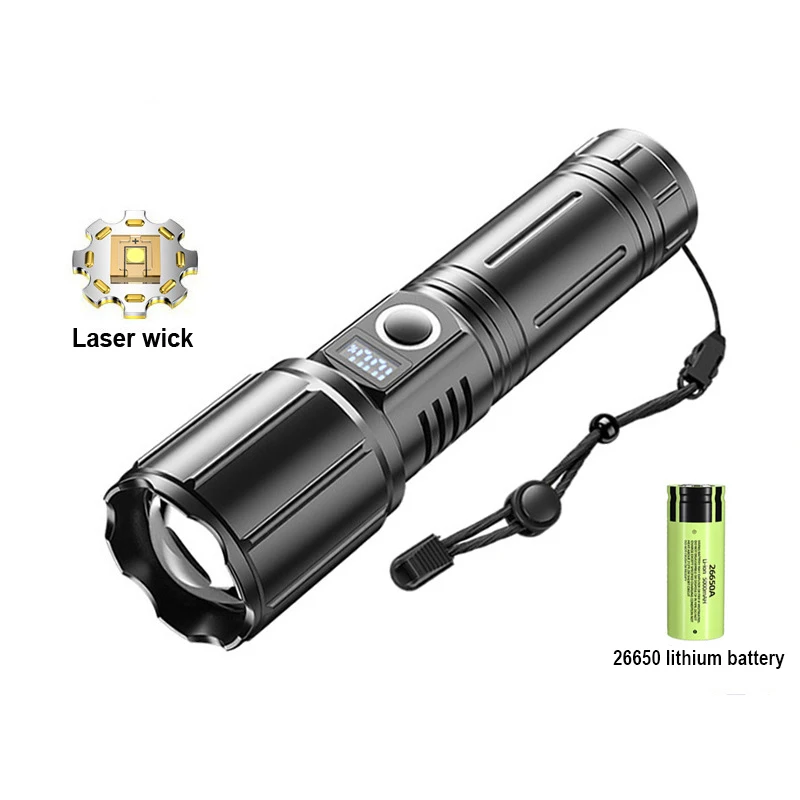 

Strong New Flashlight Night Riding Outdoor Lighting Charging Remote Shooting Emergency Portable Multi functional Anti Flashlight