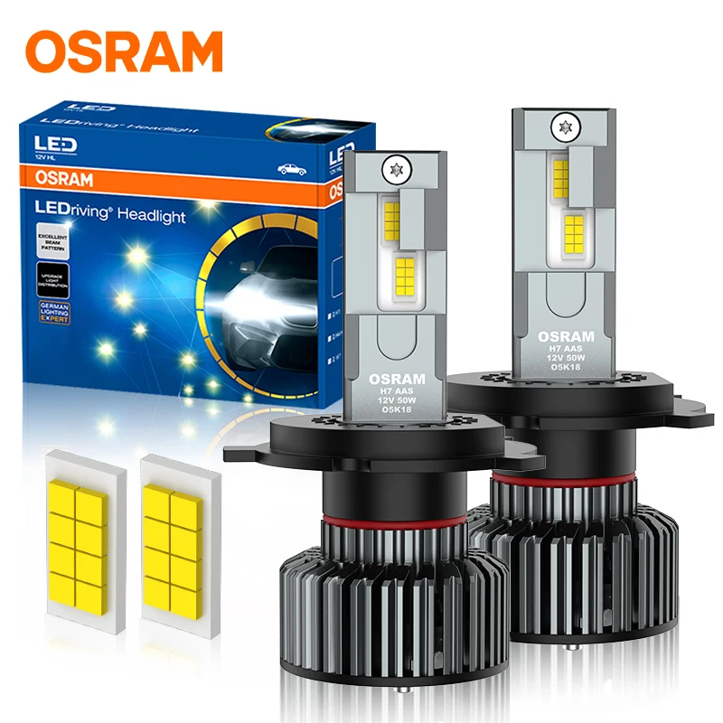 OSRAM H4 H7 H11 Led Headlight Bulbs H8 9005/HB3 9006/HB4 9012 HIR2 Fog Lights 12V Car Lamps With OSRAM Original CSP Chips 6000K