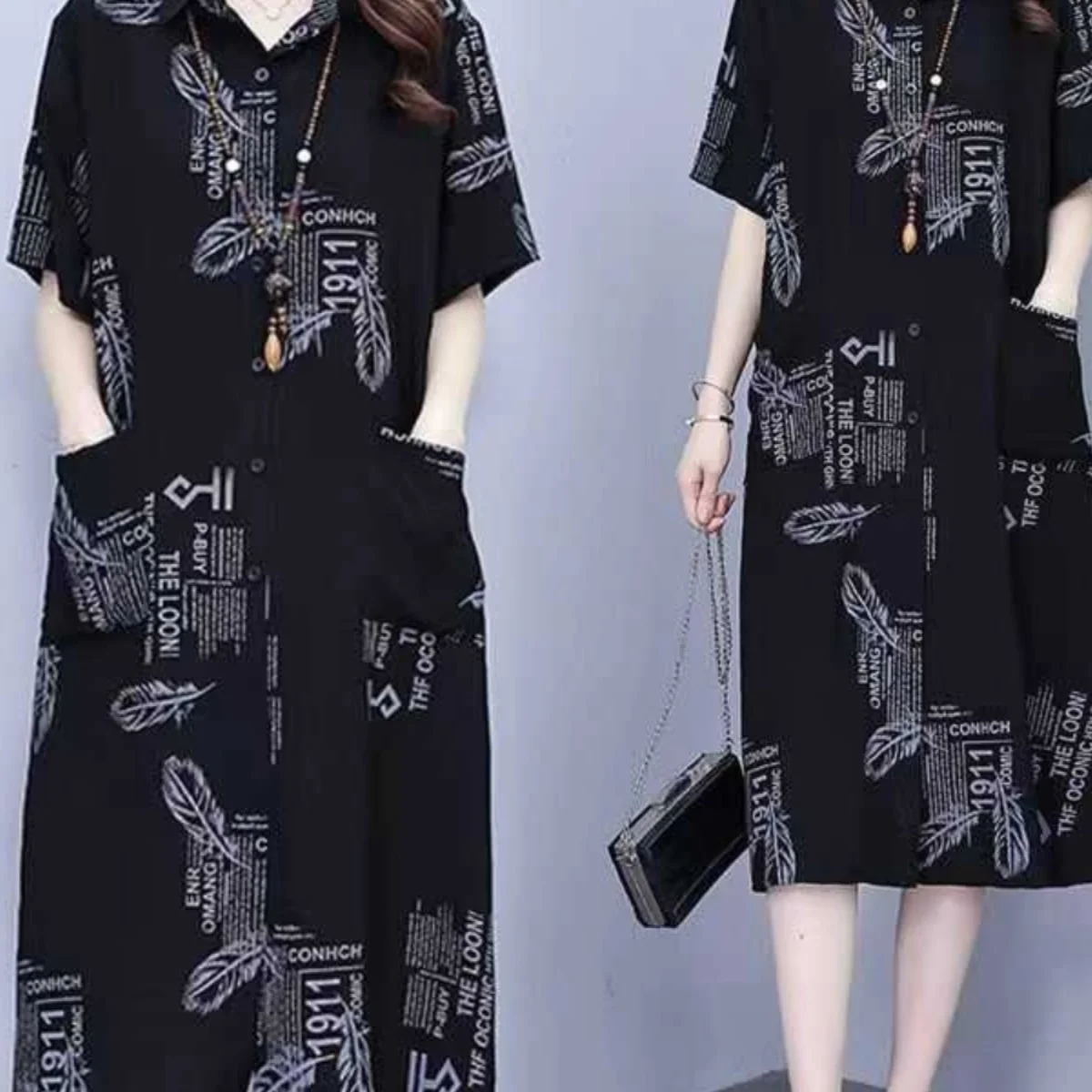 

Свободная женская модная корейская юбка миди Summer Dr с принтом ort Sve Casual irt Dr, прямая юбка из полиэфирного волокна