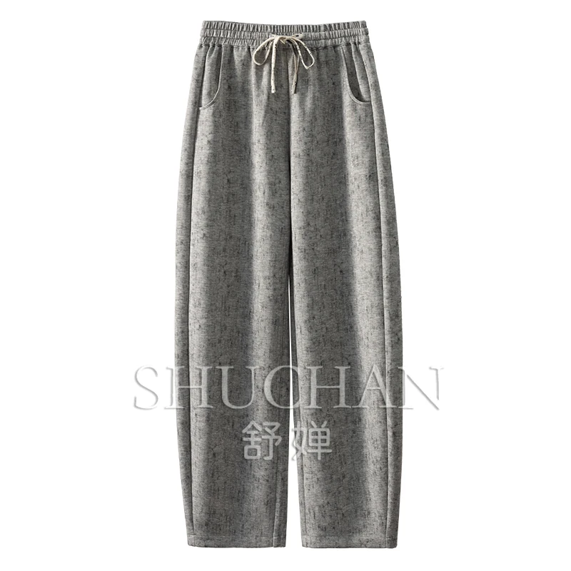 

High quality sweatpants elastic high waist casual pants women pantalones de mujer women pants