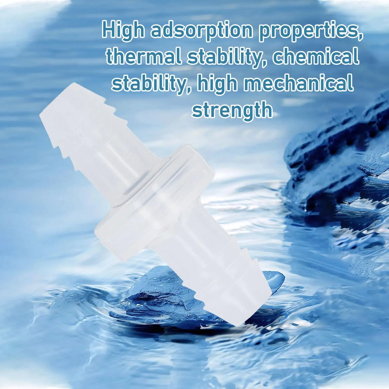 6 Buah Katup Inline Katup Periksa Non Kembali Plastik 3/8 Inci untuk Cairan dan Gas Diameter 10MM