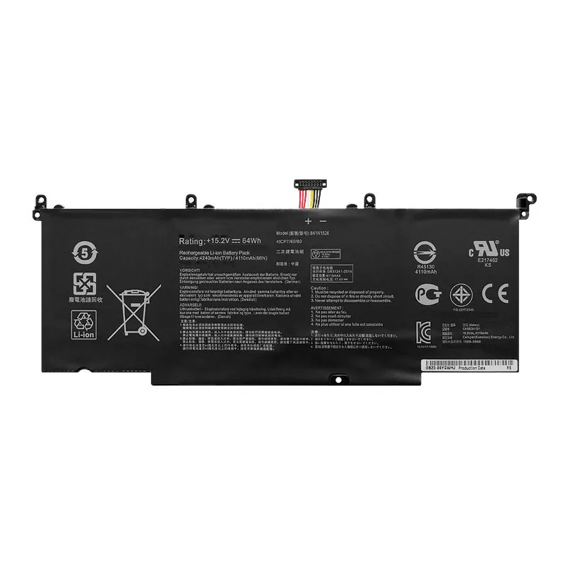 UGB New B41N1526 Battery For Asus ROG Strix GL502 GL502V GL502VT GL502VT-1A GL502VM S5 S5VT6700 GL502VT-BSI7N27 64WH 15.2V