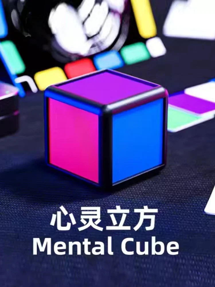 Mental Cube Magic Tricks Wireless Connect Guess the Chosen Side Prediction Magia Close Up Stage Illusions Gimmick Mentalism Prop