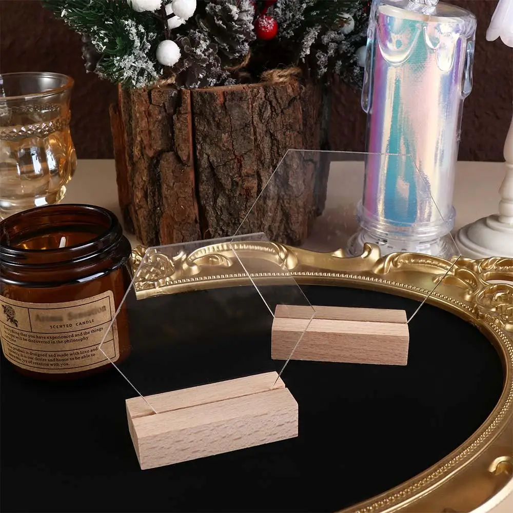 for Wedding Party Decor with Base Table Number Plate Table Number Sign Menu Display Frame Card Display Stand