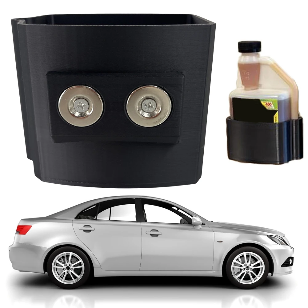 Magnetic Diesel Additive Holder with Screws Diesel Bottle Holder Oil Additive Bottles Organizer for Kitchen Garage Home Storage