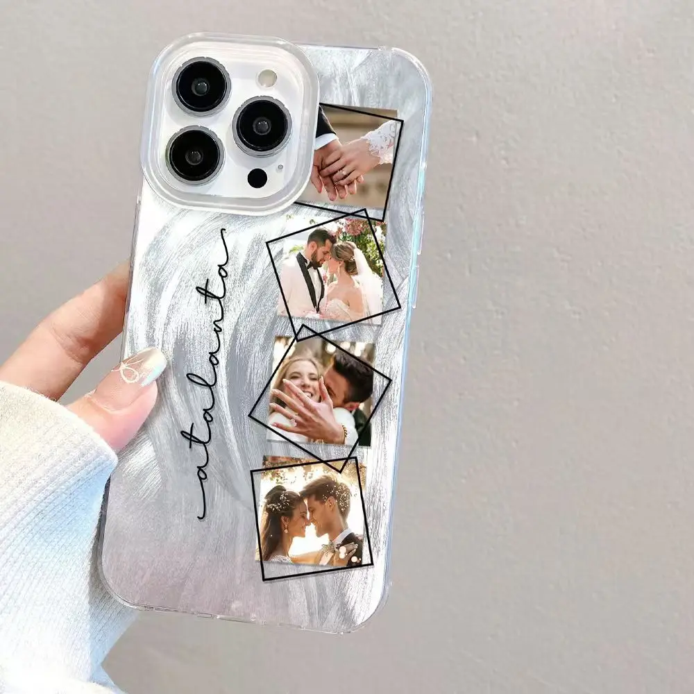 لتقوم بها بنفسك متعددة صور تخصيص ريشة ضوء غطاء واقٍ مزخرف لهاتف آيفون 16 15 14 13 12 11 Pro Max SE 2020 2022 XS XR 7 8 Plus الغطاء الخلفي #5