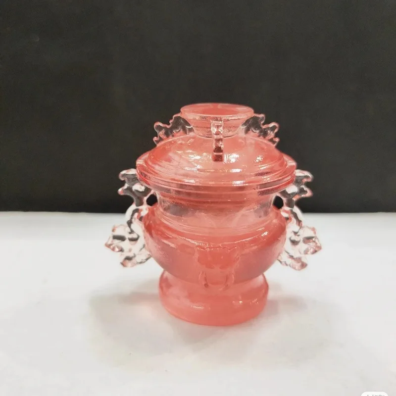 

Small Refrigerator Magnet Chinese Museum Crafts Mini Pink Stove Resin Art Fridge Magnet Home Decor Small Ornament Gift